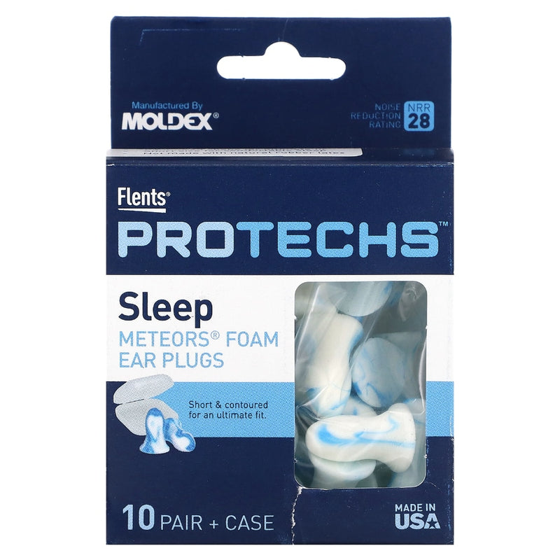 Flents Flents Protechs, Sleep, Meteors Foam Ear Plugs, 10 Pairs Ear Care Midnight Blue