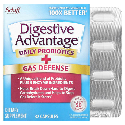 Digestive Advantage Digestive Advantage Fast Acting Enzymes Plus Daily Probiotic Capsule -32ct Vitamins & Supplements Dark Gray