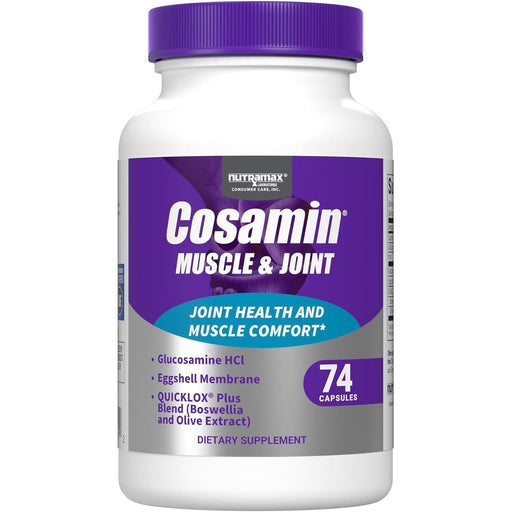 Cosamin Nutramax Cosamin Joint Health And Muscle Comfort Capsules 74Ct Health Care White Smoke