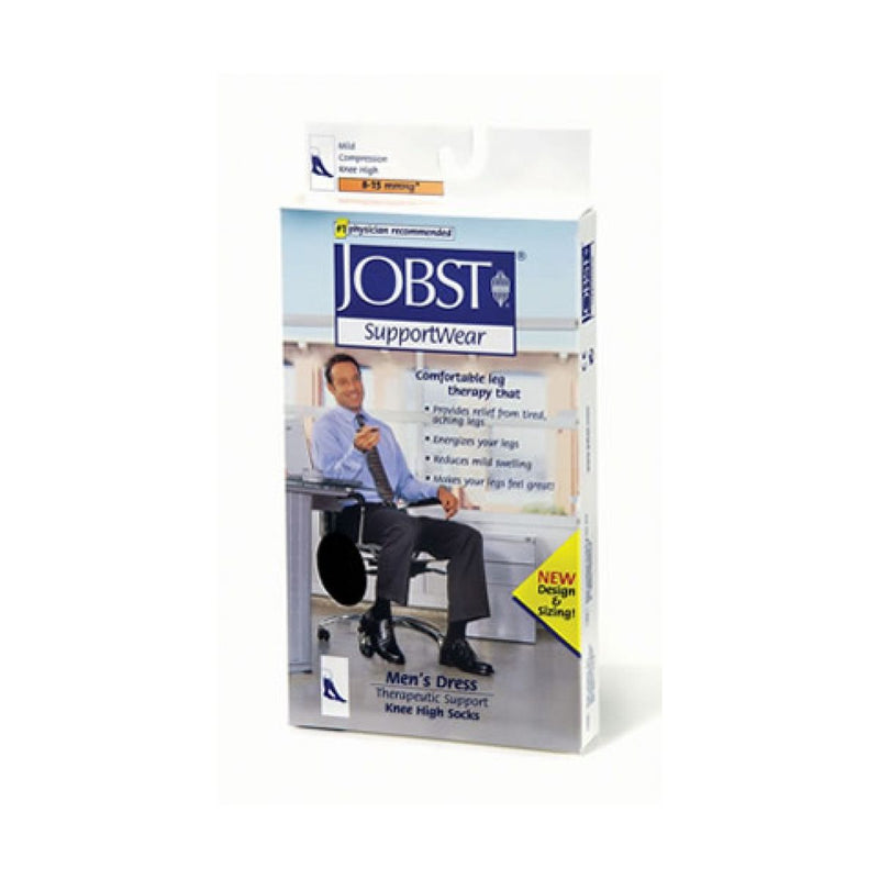 Jobst Jobst SupportWear Men S Dress Knee High Socks X-Large Brown Medical White Smoke