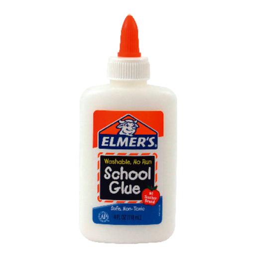 Elmer's Elmer's Washable, No Run School Glue, 4 Fl Oz Hardware Glue & Adhesives White Smoke