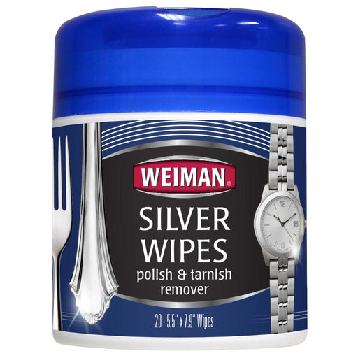 Weiman Weiman Silver Polish & Tarnish Remover Wipes - 20ct Furniture Cleaners & Polish Dark Slate Gray