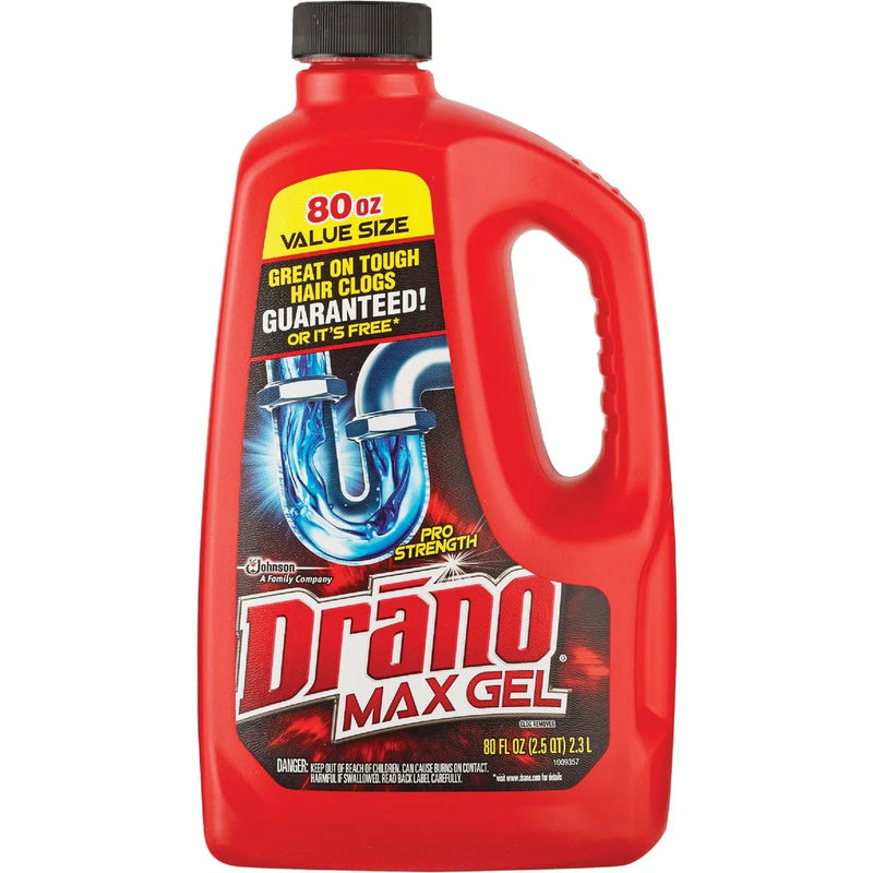 Drano Drano Clog Remover, Max Gel, Value Size 80 Fl Oz Saxophone Care & Cleaning White Smoke