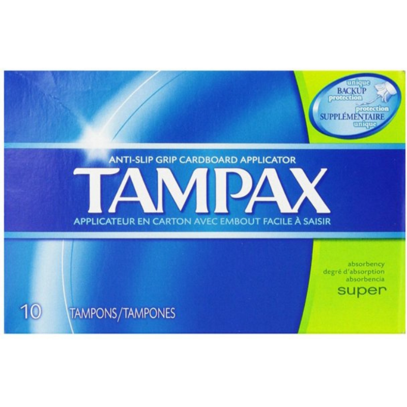 Tampax Tampax Cardboard Applicator Tampons Super Absorbency Tampons Dark Slate Blue