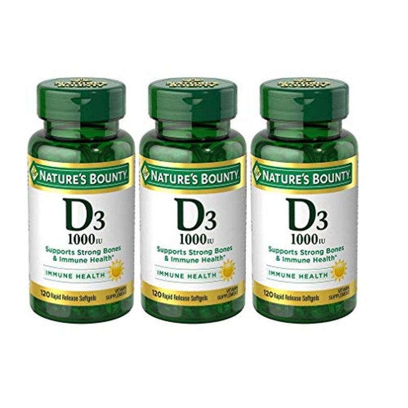 Nature's Bounty Nature's Bounty Vitamin D3, 25 Mcg, Rapid Release Softgels Vitamins & Supplements White Smoke
