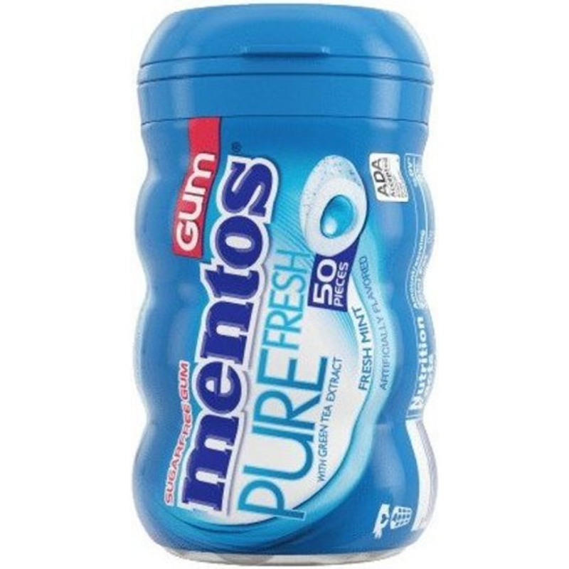 Mentos Mentos Pure Fresh Mint Gum - 15ct Candy & Chocolate White Smoke