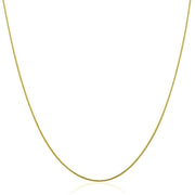 Bids.com 14k Yellow Gold Thin Motif Round Omega Necklace Necklaces White Smoke 16 / Yellow Gold,18 / Yellow Gold