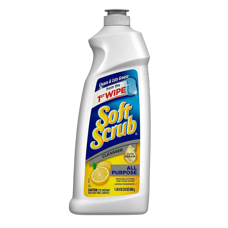 Soft Scrub Soft Scrub Total All Purpose Bath And Kitchen Cleanser, Lemon, 24 Oz Saxophone Care & Cleaning White Smoke