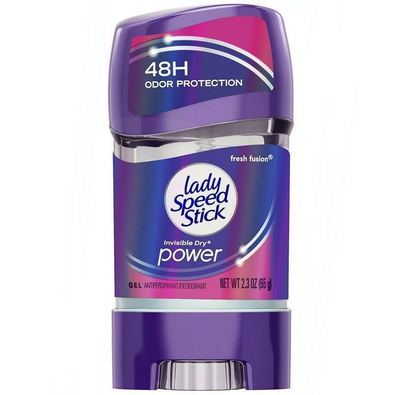 Lady Speed Stick Lady Speed Stick Invisible Dry Antiperspirant/Deodorant, Power, Fresh Fusion, Gel Deodorant White Smoke