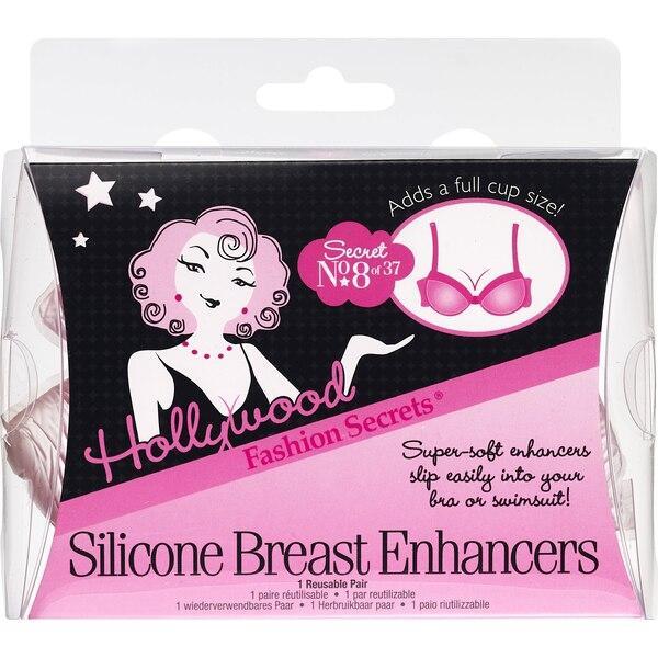 هوليود فاشن هوليود فاشن Hollywood Fashion Secrets Silicone Breast Cleavage Enhancers, Clear Hearing Enhancers Black