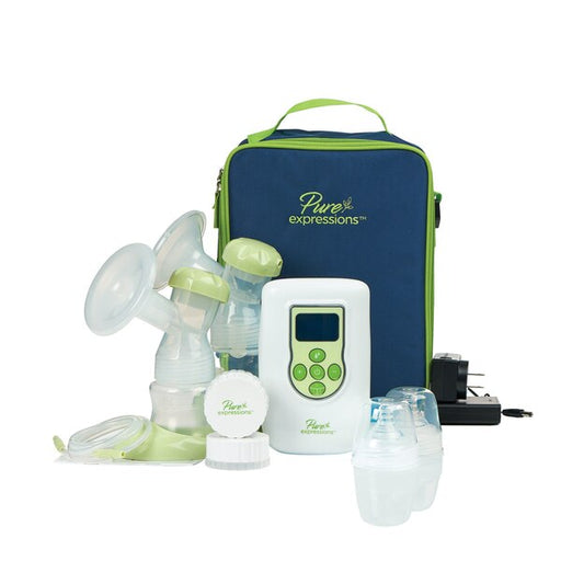 Drive Medical Drive Medical Pure Expressions Dual Channel Electric Breast Pump Breast Pumps White Smoke