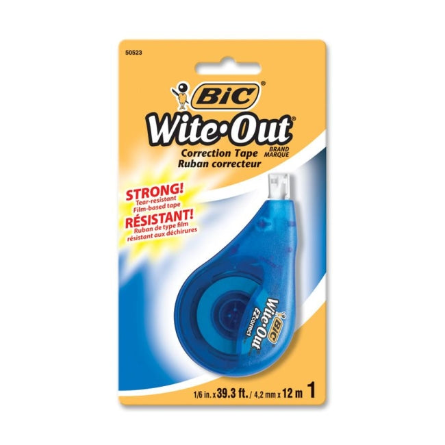 BiC BiC Wite Out EZ Correct Correction Tape, White 50523, 4.2mm X 12m Correction Tapes Sandy Brown