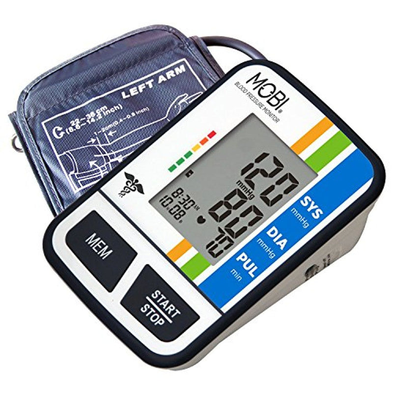 Mobi Mobi 70254 Health Automatic Upper Arm Blood Pressure Monitor Blood Pressure Monitors White Smoke