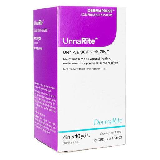DermaRite DermaRite UnnaRite™ Zinc Oxide Unna Boot – 4" x 10 Yards Vitamins & Supplements White Smoke