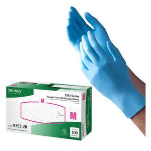 Tronex Tronex Gloves Nitrile  Powder Free Small 100Ct First Aid White Smoke