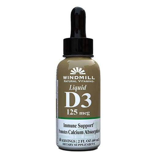 Windmill Windmill Health Vitamin D-3 125 Mcg Liquid Vitamins & Supplements White Smoke Default Title