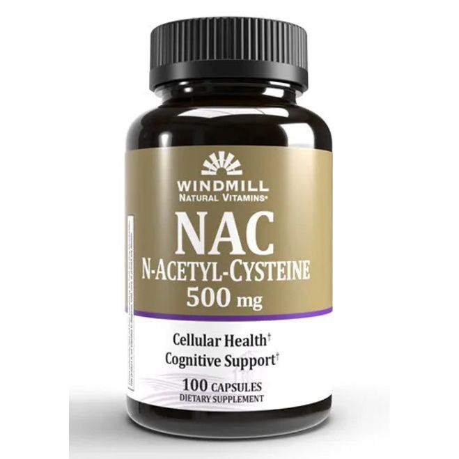 Windmill Windmill Vitamins® NAC - 500mg (100 Capsules) Health & Beauty White Smoke