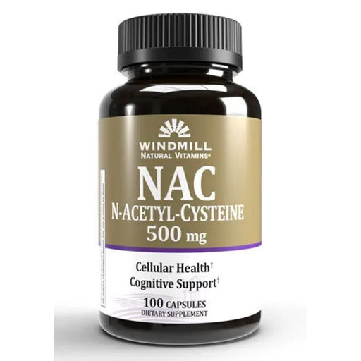 Windmill Windmill Vitamins® NAC - 500mg (100 Capsules) Health & Beauty White Smoke
