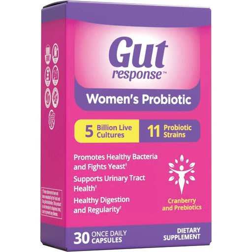 Gut Response Gut Response Womens Probiotic Capsules 30 Ct Vitamins & Supplements Pale Violet Red