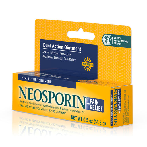 Neosporin Neosporin Plus Pain Relief Antibiotic Ointment Maximum Strength, 0.5 Oz First Aid White Smoke