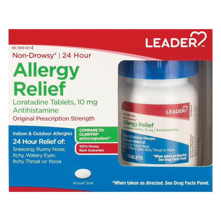 Leader Leader Allergy Relief Antihistamine Loratadine 10 Mg Tablets Health & Beauty Dark Cyan