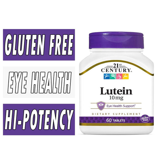 21st Century 21st Century Lutein 10 Mg Tablets Vitamins & Supplements White Smoke