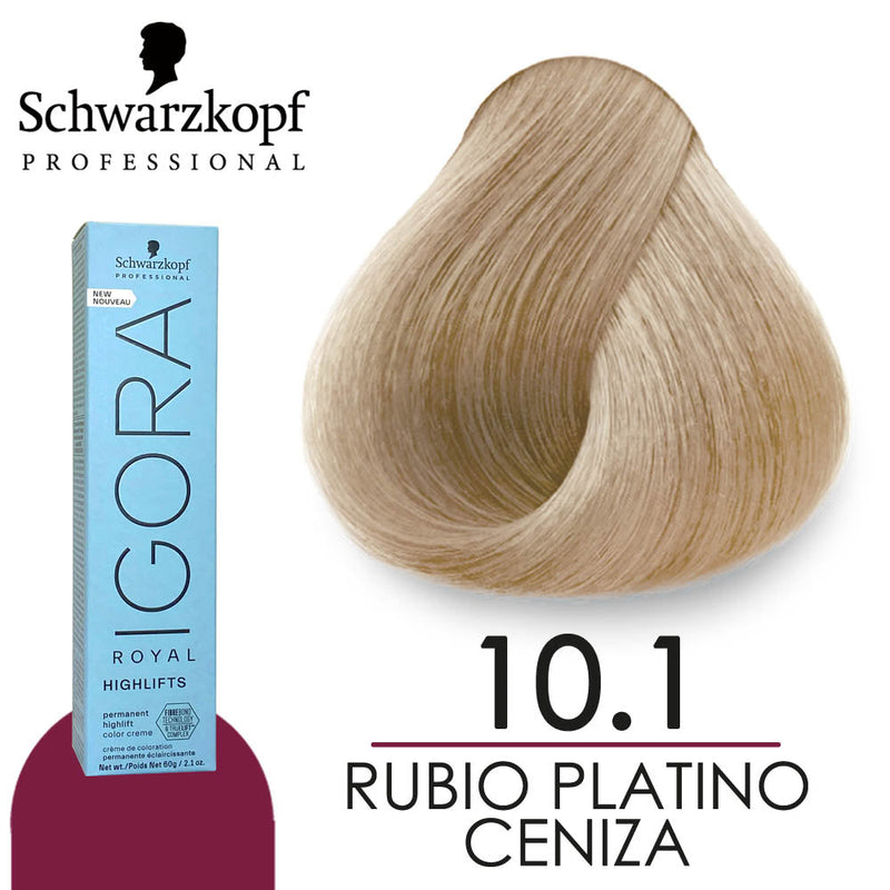Schwarzkopf Schwarzkopf IGORA ROYAL HIGHLIFTS 10-1 Ultra Blonde Cendré 2.02oz Hair Color White Smoke
