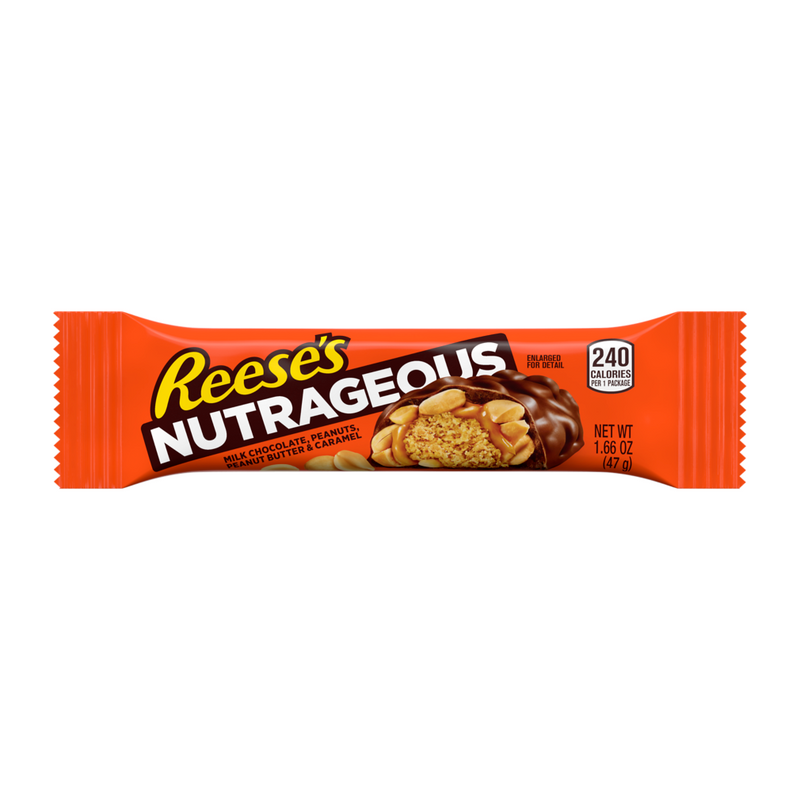 Reese's Reese's Nutrageous Chocolate Peanut Butter Candy Bar Candy & Chocolate Orange Red