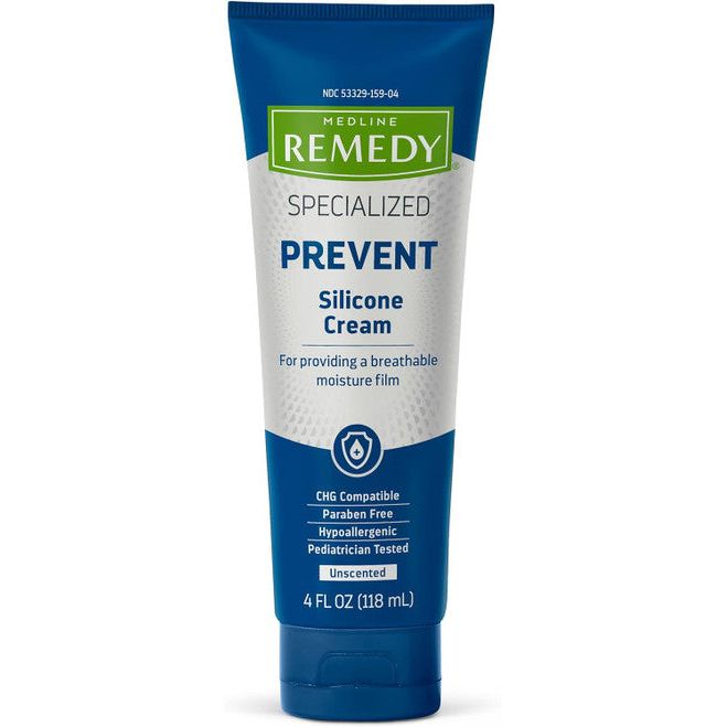 Medline Medline Remedy Intensive Skin Therapy Hydraguard-D Silicone Barrier Cream, Nourishing And Soothing, 4 Ounce Skin Care White Smoke
