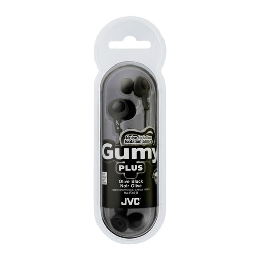 JVC JVC HAFR6B Gumy Plus Earbuds With Remote & Microphone Black Headphones Lavender