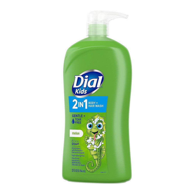 Dial Dial Kids 2-in-1 Body+Hair Wash, Melon, 32 Fl Oz Bath & Body Olive Drab
