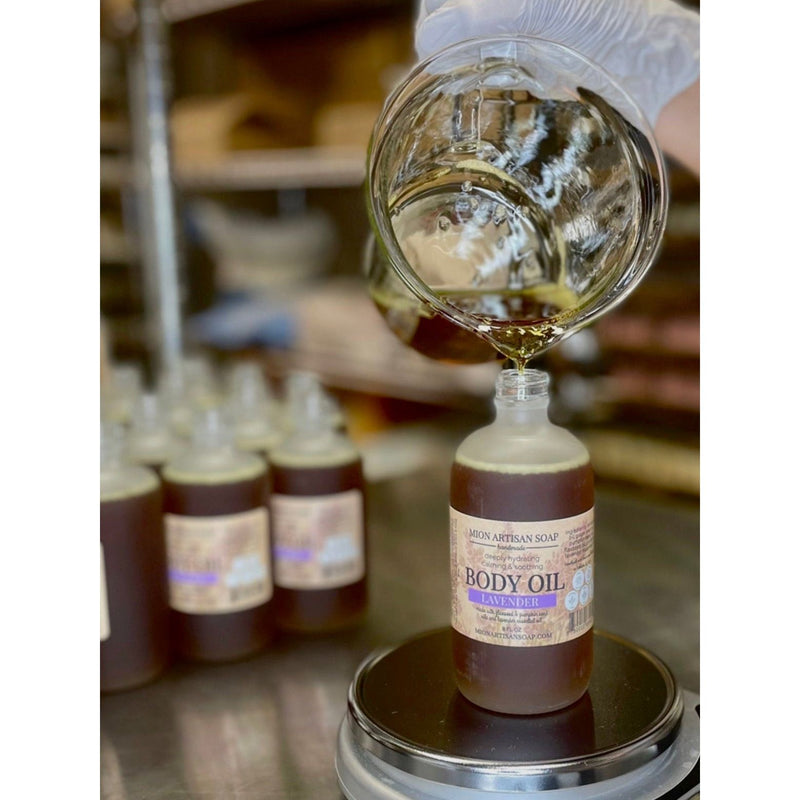 MION Artisan Soap Co. Lavender Body Oil | Packed With Antioxidants Dark Olive Green