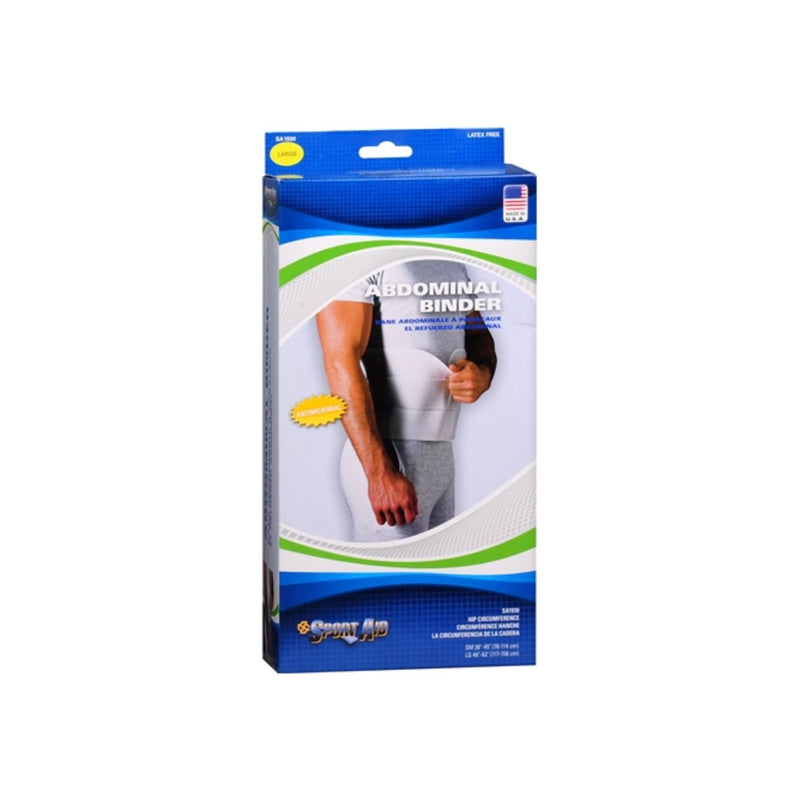 Sport Aid Sport Aid Abdominal Binder Large - 1 Ea Binders Light Gray