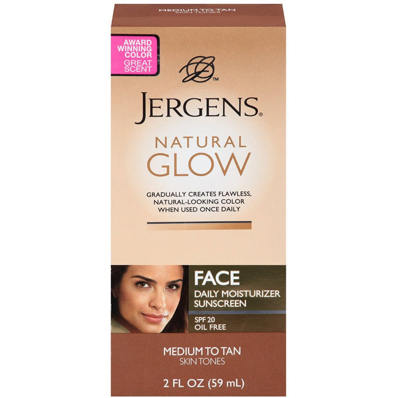 Jergens Jergens 2 Pack - Natural Glow Daily Facial Moisturizer SPF 20, Medium To Tan Skin Tones 2 Oz Lotion & Moisturizer Wheat