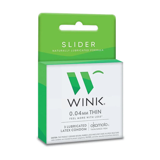 Okamoto Condoms Okamoto® Wink Slider 0.04 mm Thin Lubricated Condoms Condoms Lavender