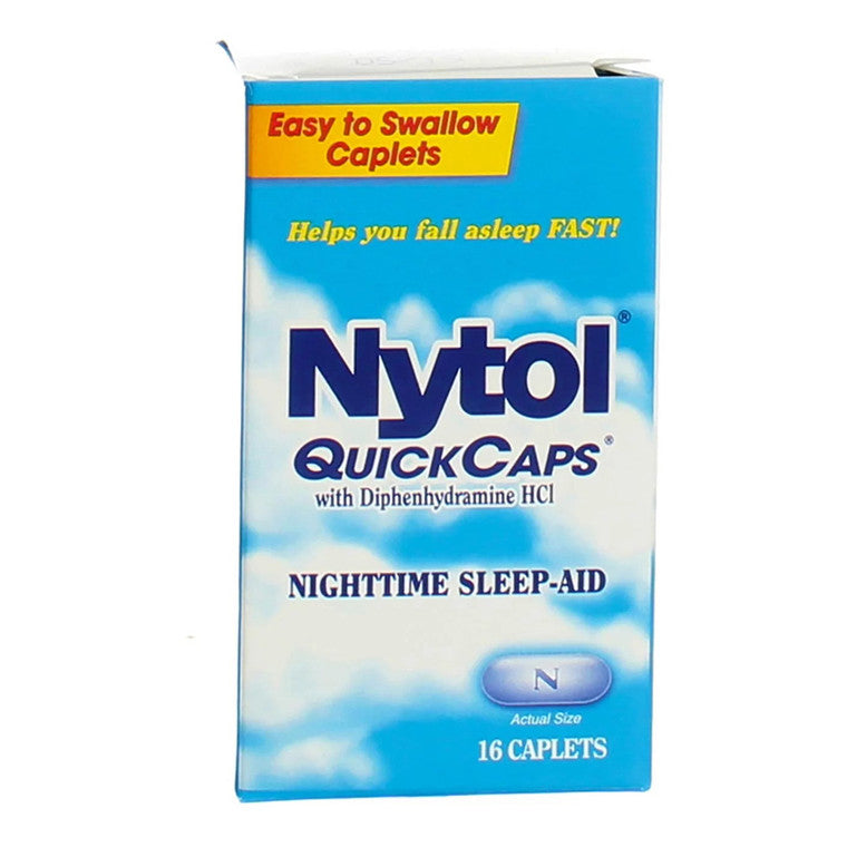 Nytol Nytol Nighttime Sleep Aid Quick Caps With Diphenhydramine HCl 25 Mg Snoring & Sleep Apnea Aids White Smoke