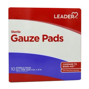 Leader Leader Sterile Gauze Pads Large Correction Fluids, Pens & Tapes Light Gray