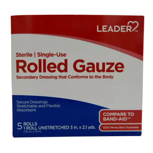 0 Leader Sterile Unstretched Single Use Rolled Gauze Correction Fluids, Pens & Tapes Dark Gray