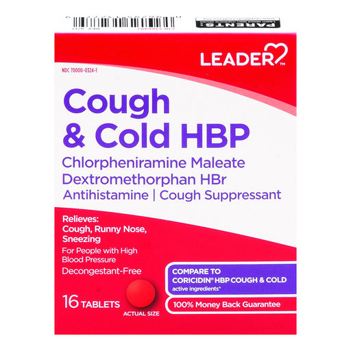 Leader Leader Cough And Cold Hbp Tablets Medicine & Drugs White Smoke