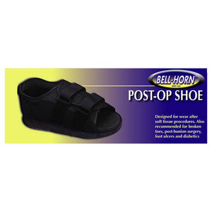 Bell-Horn Bell Horn Post Op Shoe  Male Medium 1 Ct Shoe Horns & Dressing Aids Black