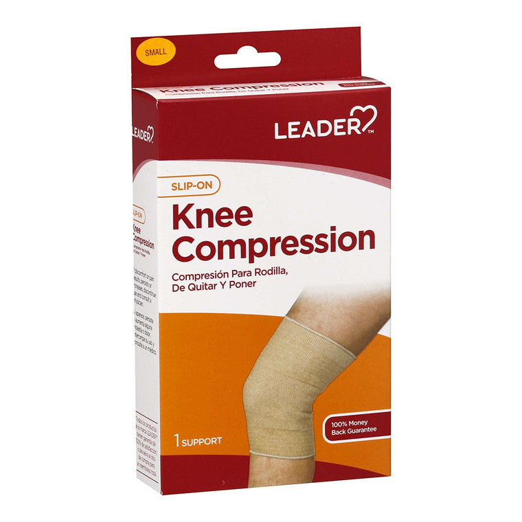 Leader Health Care Leader Health Care Knee Compression, Slip-On, Small Medical Supplies Misty Rose
