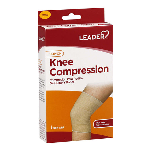 Leader Health Care Leader Health Care Knee Compression, Slip-On, Small Medical Supplies Misty Rose