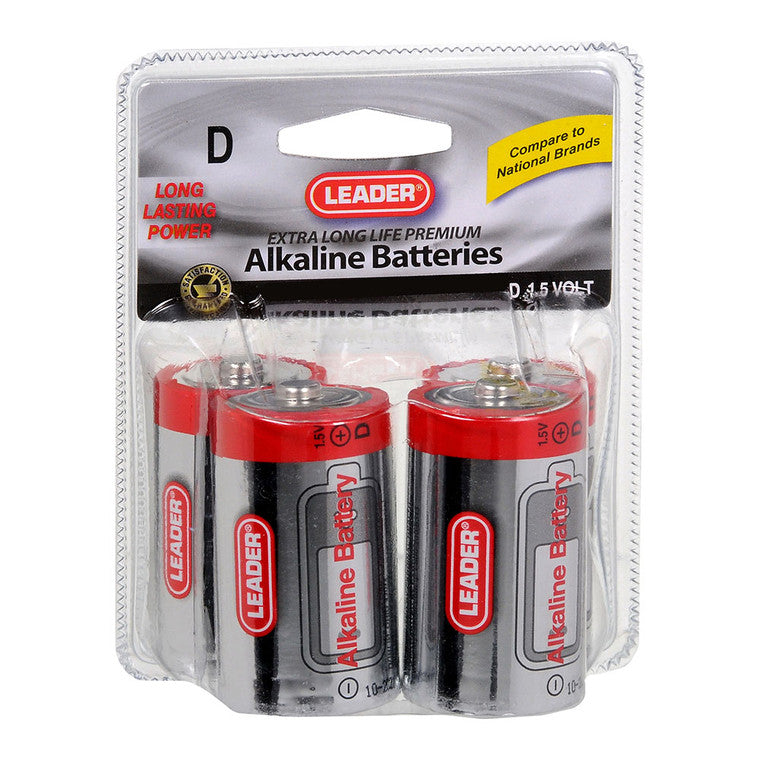 Leader Batteries Leader Batteries Battery Alkaline D, 1.5 Volt 4 ct Batteries Lavender