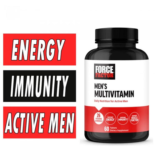 Force Factor Force Factor Men’s Multivitamin, 60 Tablets Reg Vitamins & Supplements White Smoke