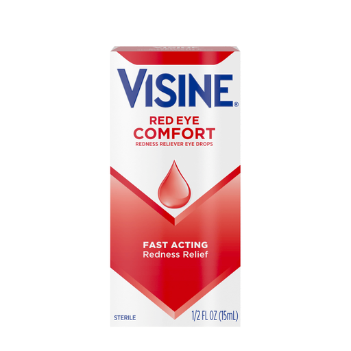 Visine Visine Red Eye Comfort Redness Reliever Drops - 0.5 Fluid Ounce Personal Care White Smoke