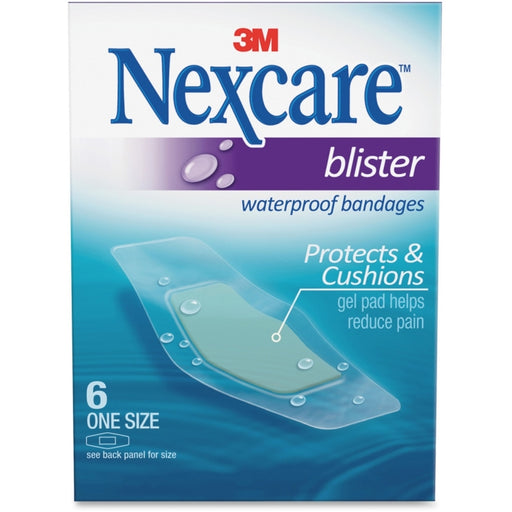 Nexcare Nexcare Waterproof Blister Bandages, Hydrocolloid Cushion, One Size, 6 Count Medical Tape & Bandages White Smoke