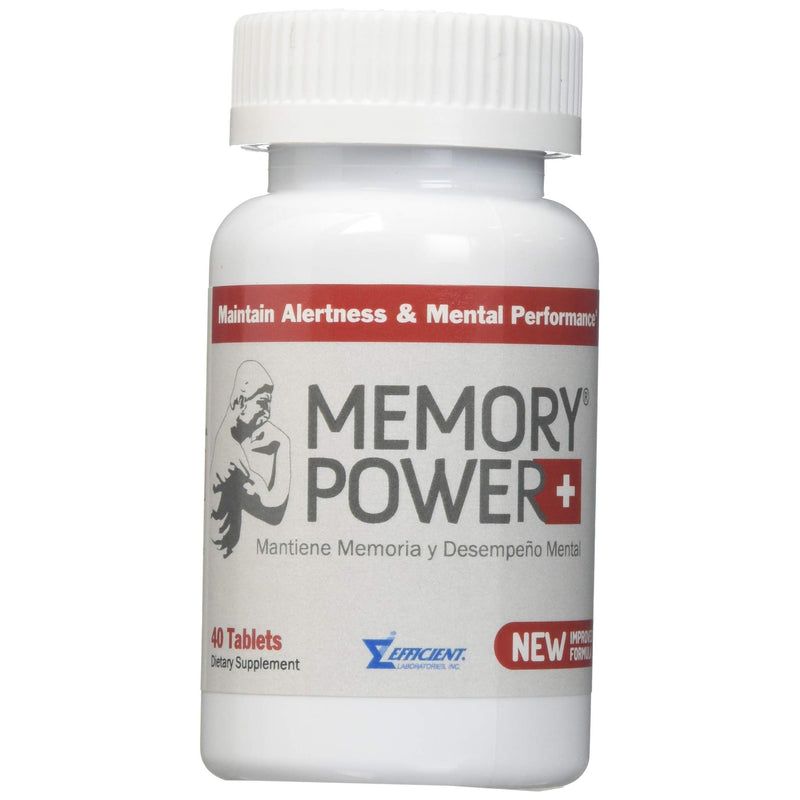 Memory Power Memory Power Plus, Brain Health & Memory Support Supplement, 40 Tablets Vitamins & Supplements Lavender