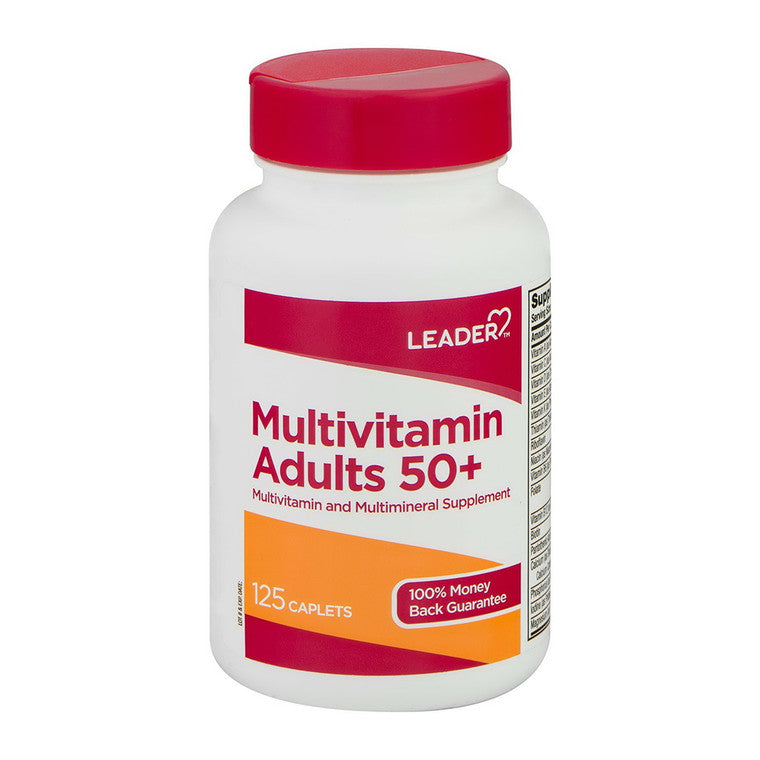Leader Health Care Leader Multivitamin Adults Caplets 125Ct Vitamins & Supplements White Smoke
