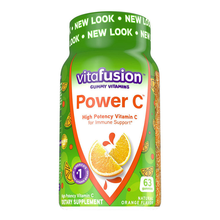Vitafusion Vitafusion Power C Natural Orange Flavor Gummy Vitamins Dietary Supplement 63 Ct Bottle Vitamins & Supplements White Smoke
