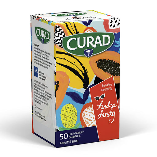 Curad Curad Kendra Dandy Designer Bandages Variety Pack Standard Strips & Xl 50 Ct Medical Tape & Bandages White Smoke